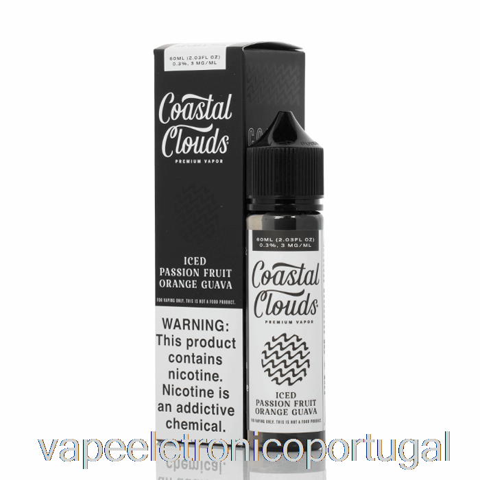 Vape Eletronico Gelado Maracujá Laranja Goiaba - Nuvens Costeiras Co. - 60ml 3mg